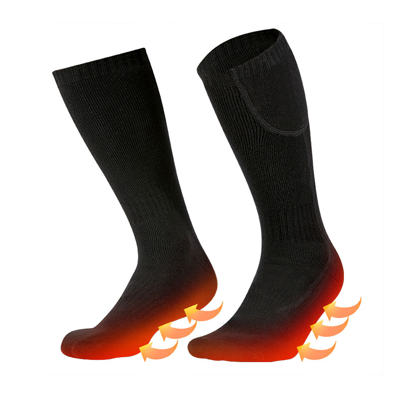 Ohřívačenohou ponožky pro zimní sporty, dobíjecí topení baterie Vyhřívané ponožky